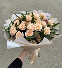 Букет Кремовые розы Латте в Горбатове